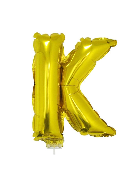 Folie ballon letter K Goud