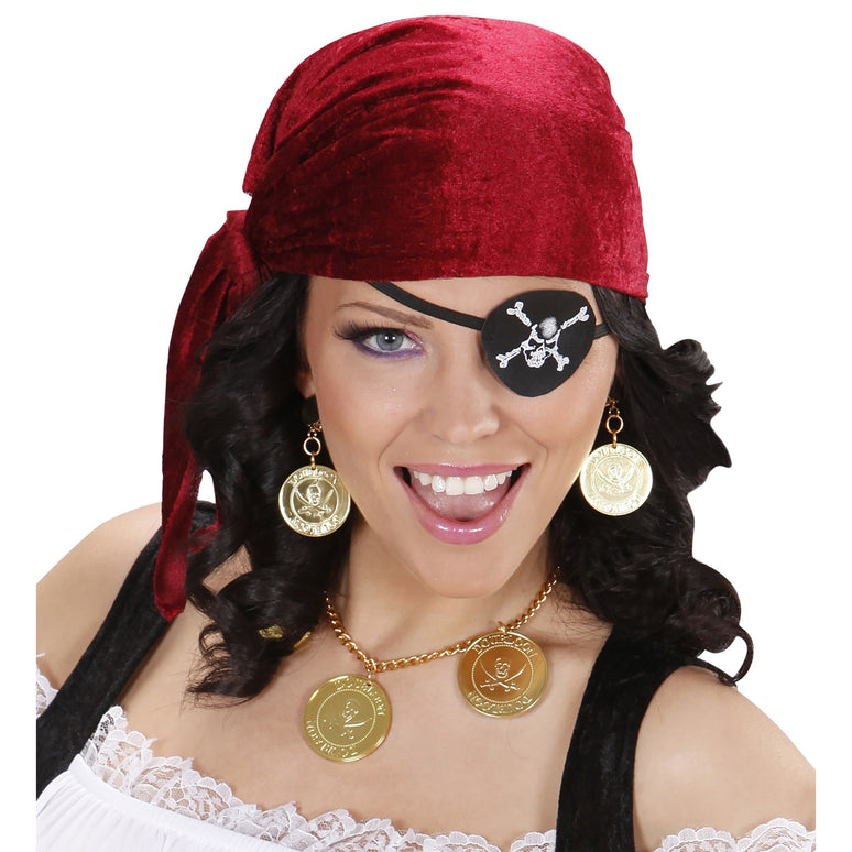 Piraten ketting en oorbellen