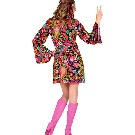 Hippie jurkje neon kleuren
