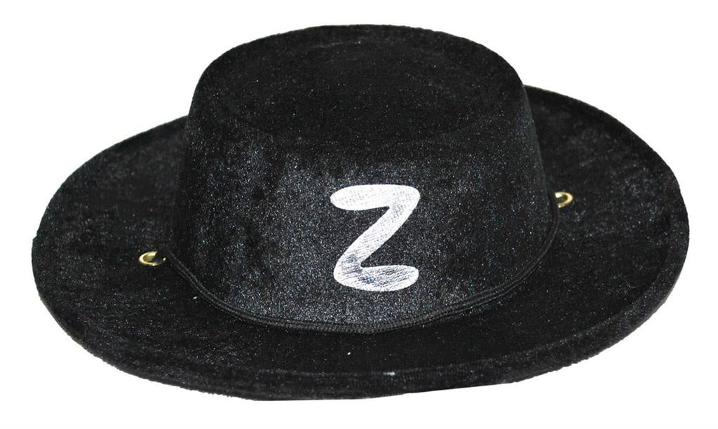 Zorro hoed fluweel volwassenen