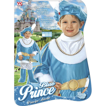 Blauw prinsen kostuum kind