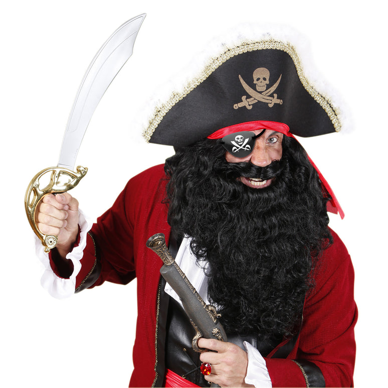 Ooglapje piraat met doodshoofd