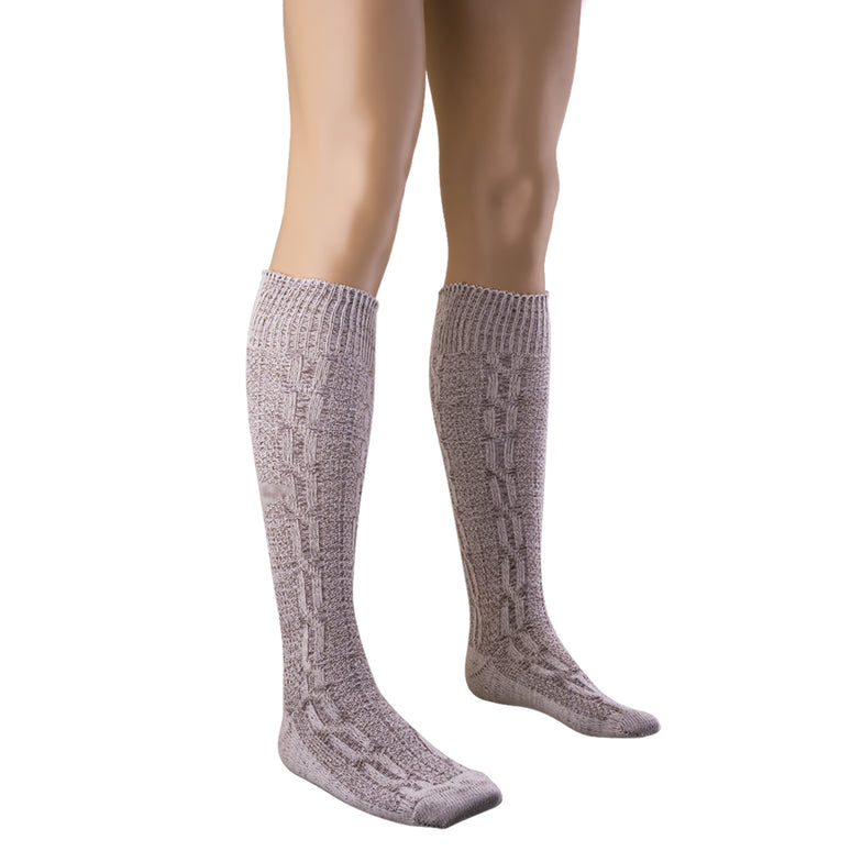 Tiroler sokken grijs 40cm