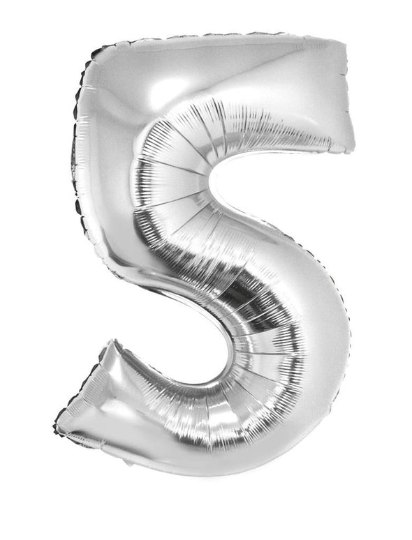 Folieballon 82 cm zilver