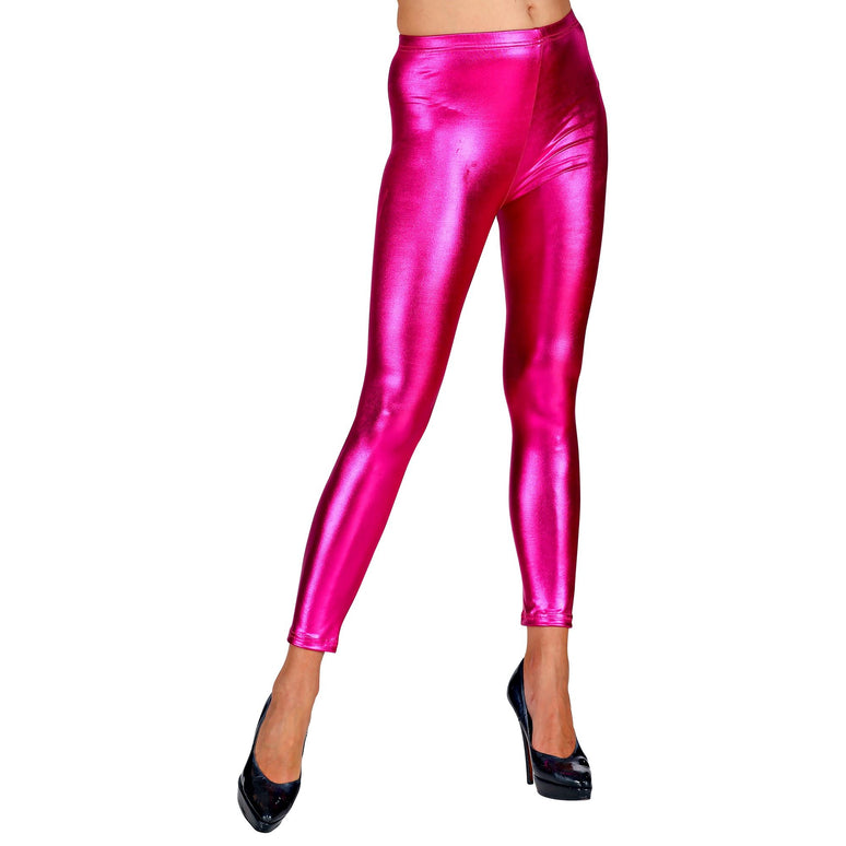 Roze metallic legging