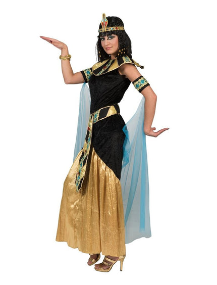 Cleopatra kostuum Egypte zwart