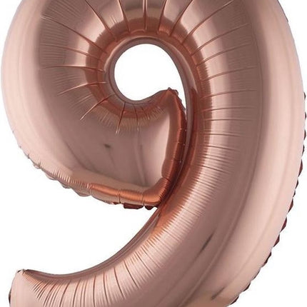 Folieballon 102 cm rose goud
