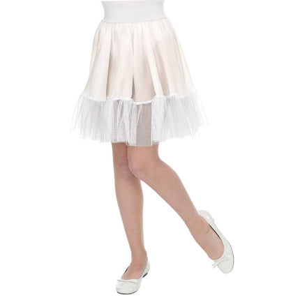 Witte petticoat kind one size