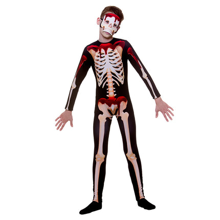 Skeleton kostuum Glenn bloeddruipend