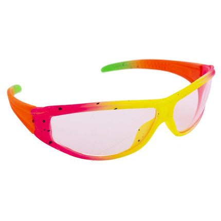 Disco bril in neon kleuren