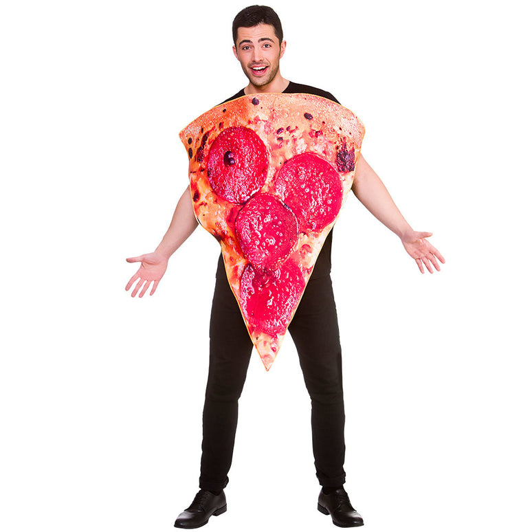 Pizza punt kostuum met salami