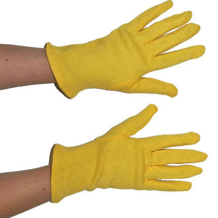 Gele handschoenen