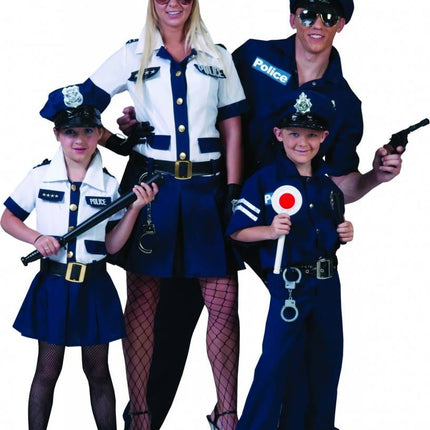 Stoere politie jurk met shirt voor dames