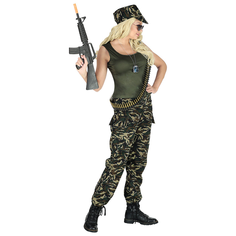 Soldaten kostuum dames