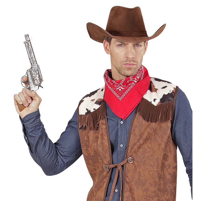 Cowboyhoed suede bruin Texaans