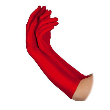 Lange handschoenen rood