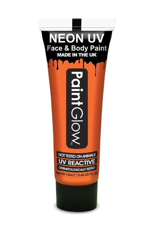 Face en body paint 10 ml neon UV oranje