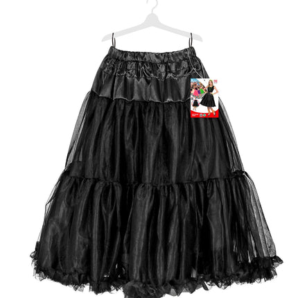 Petticoat zwart tule 65cm