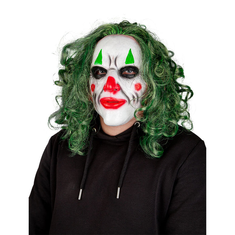 Latex masker psycho clown