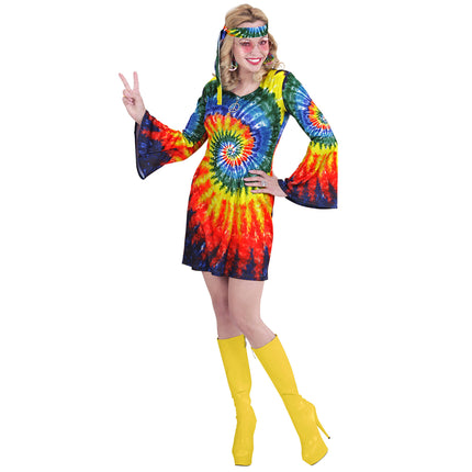 Psychedelische hippie jurk dames
