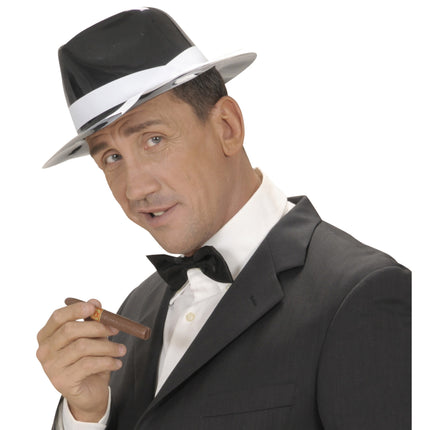 Zwarte gangster hoed Al Capone plastic