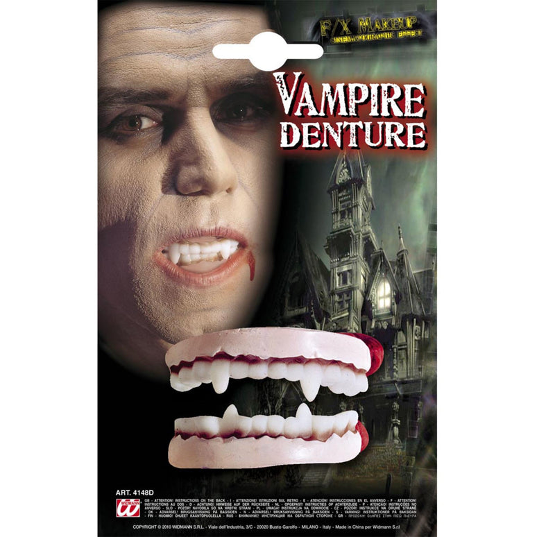 Vampier tanden met bloed