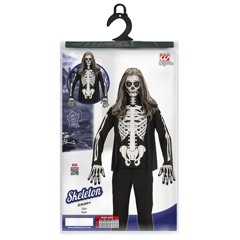 Skeleton shirt voor Halloween