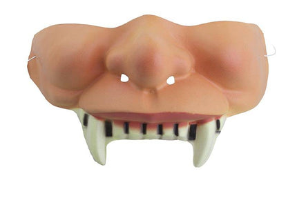 Halfmasker wangen met tanden