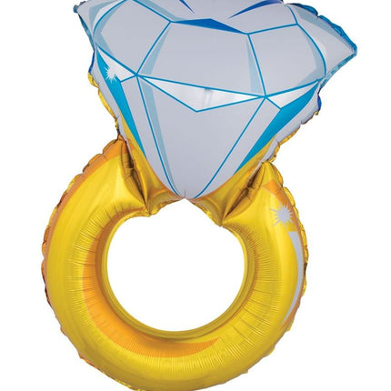 Folie ballon diamanten ring