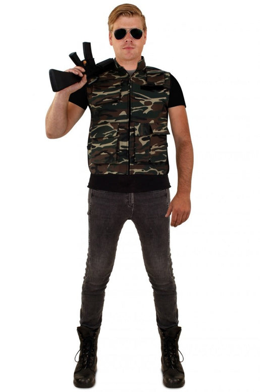 Camouflage vest unisex one size