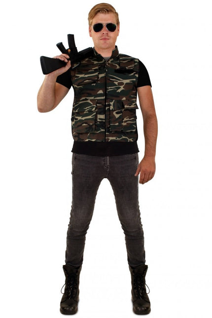 Camouflage vest unisex one size