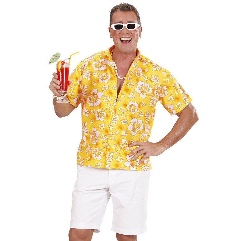 Hawaii shirt geel tropical Danny