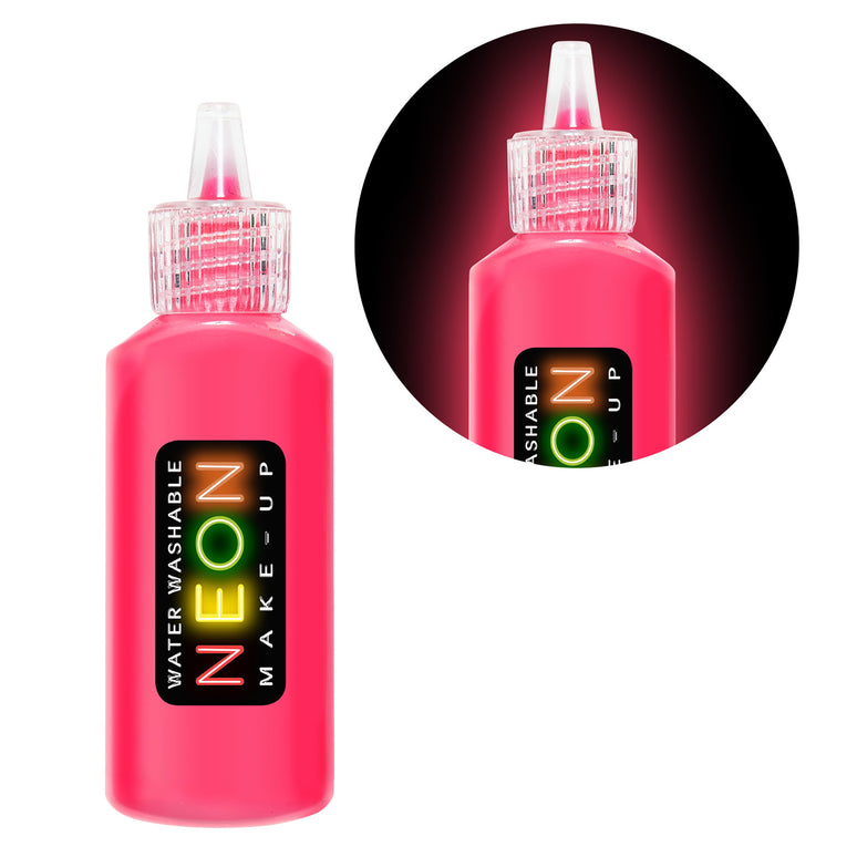 Neon roze make up op waterbasis