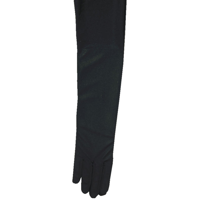Handschoenen satijn zwart 60cm