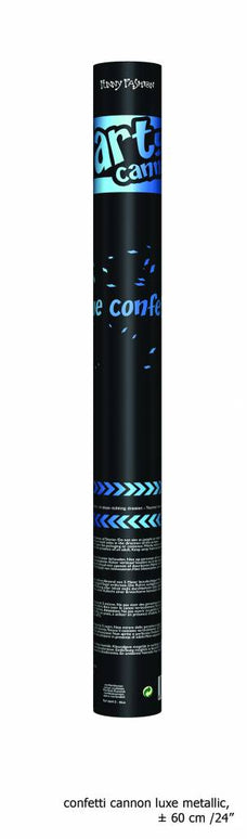 Confetti kanon blauw top kwaliteit 60cm