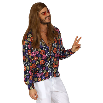 Groovy shirt bloem jaren 70