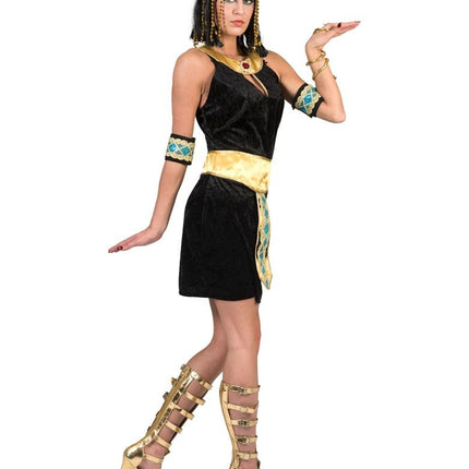 Egyptische Cleopatra jurk zwart