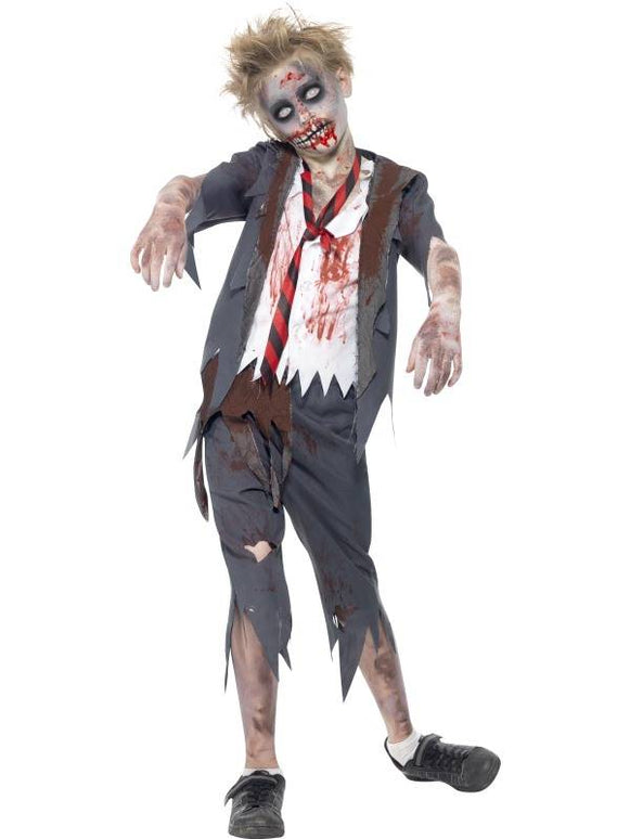 Zombie school jongen pak