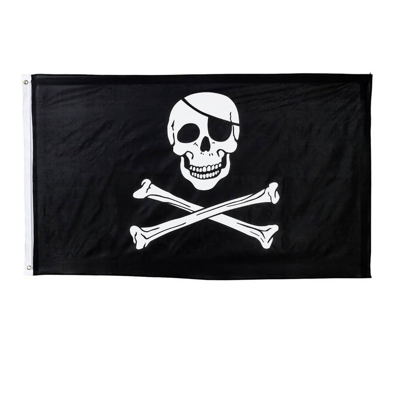 Zwarte piratenvlag doodshoofd