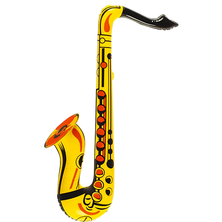 Opblaasbare saxofoon geel