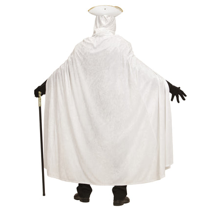 Witte cape luxe 150cm