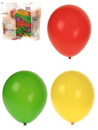 Helium ballonnen rood/geel/groen  per 50 mt 10