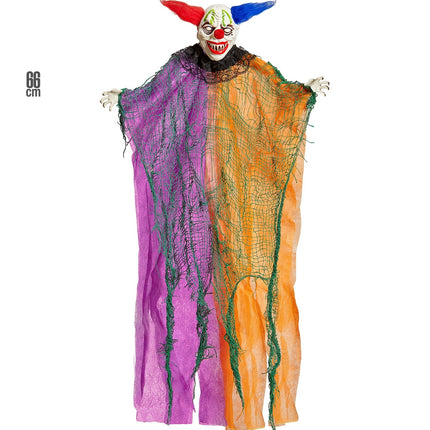 Griezelige Clown decoratie 61cm