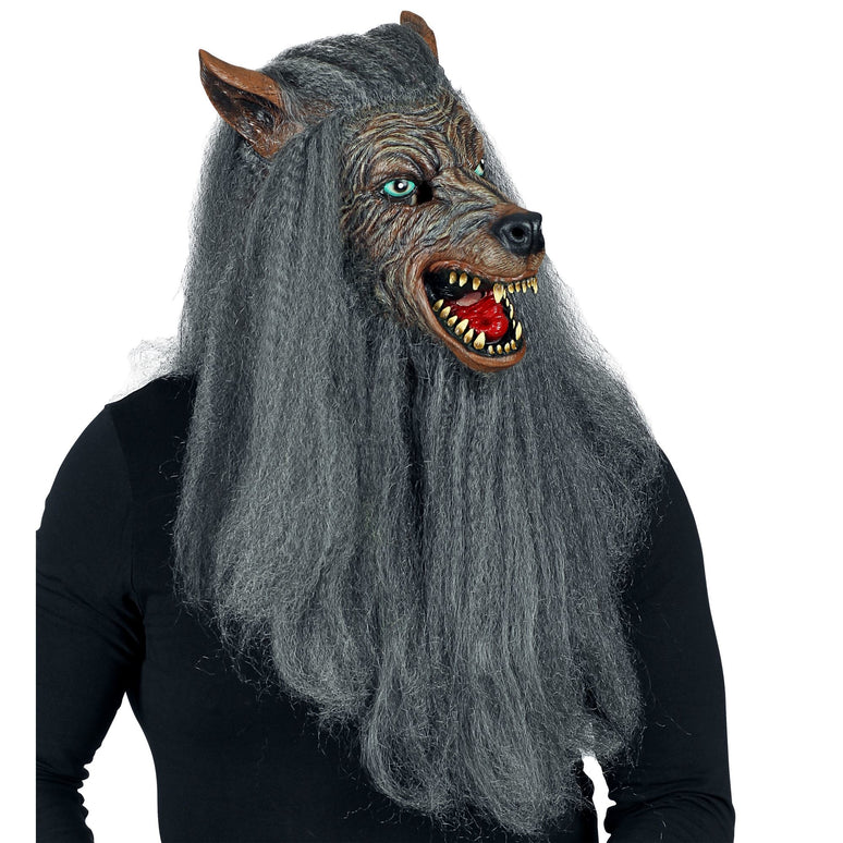 Weerwolf masker met haren