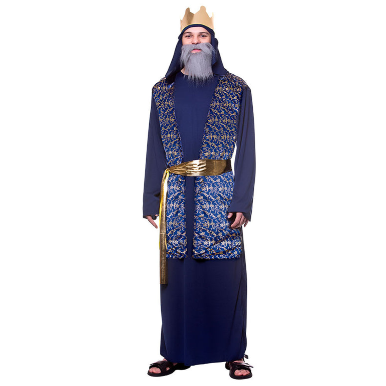 Koning Wijsman kostuum in blauw