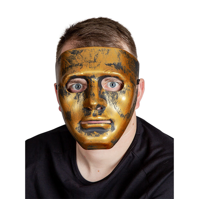 Robot masker antiek goud