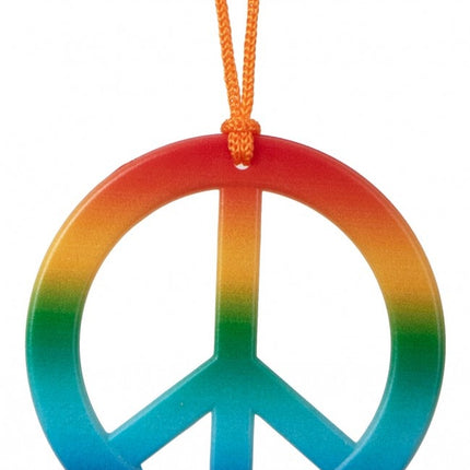 Hippie ketting regenboog peace