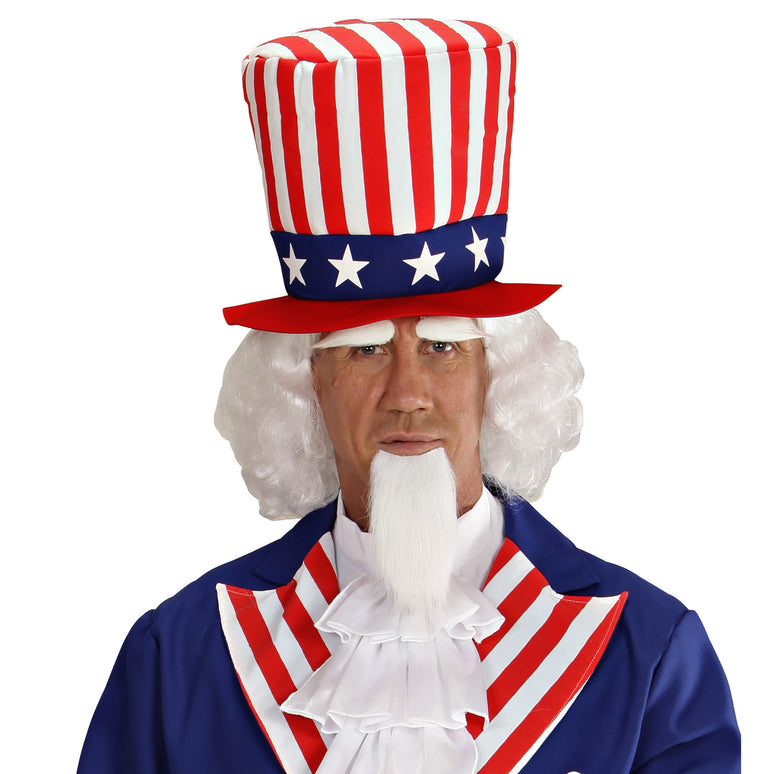 Uncle Sam pruik USA Amerika luxe