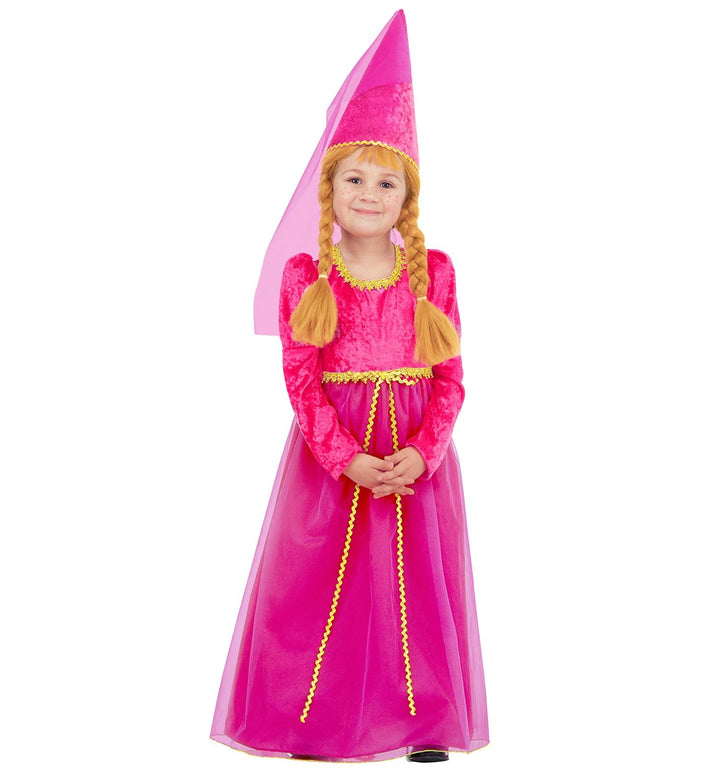 Kasteel prinsessen jurk kind roze