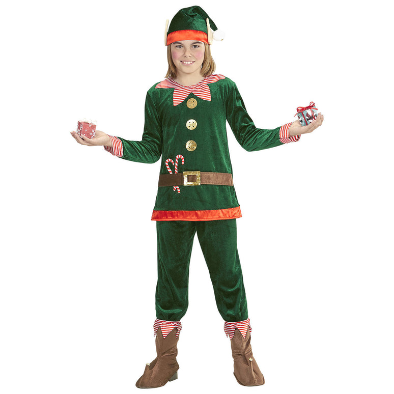 Kerstman elfje kostuum voor kids